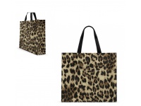 Torba zakupowa 41,5x36x10 cm - panterka