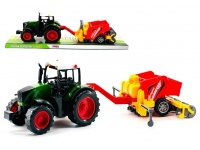 Traktor z maszyną rolniczą w kartonie 54,5x16,5x14 cm - mix