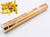 Tuba strzelająca, konfetti PARTY 38 cm ZŁOTE PASKI