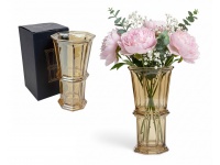 Wazon szklany 23,5x13 cm w kolorze BURSZTYNU