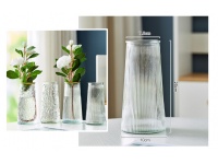 Wazon szklany paski 20x10x7,5 cm TRANSPARENTNY