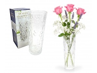 Wazon szklany tuba 30x12 cm SERDUSZKA