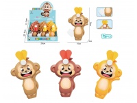 Wiatraczek MAŁPKA 15x10 cm mix kolor