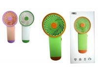Wiatrak mini wentylator ręczny USB przenośny na baterie 17x9 cm mix kolor