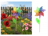 Wiatrak ogrodowy dekoracyjny KROPKI 55x20 cm