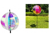 Wiatrak ogrodowy holograficzny PIŁKA 78x18 cm