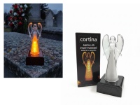 Wkład, znicz z żywym płomieniem ANIOŁ wieloledowy 15,5x6,5x cm - 1 szt