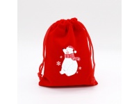 Worek Mikołaja na prezenty 16x10 cm MIŚ POLARNY