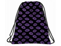 Worek na obuwie 45x34 cm BACKUP 7 A27 (czarny w fioletowe usta)