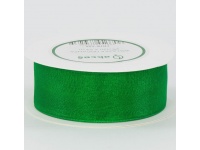 Wstążka organza ZIELONY 25 mm x 22,75m - 1 rolka 