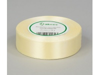 Wstążka satyna KREMOWA 25mm x 33m - 1 szt