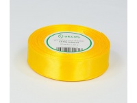 Wstążka satyna ŻÓŁTA 25mm x 32,76m