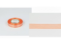 Wstążka satynowa linia POMARAŃCZOWO-KORALOWY 12 mm x 22,75m - 1 rolka 