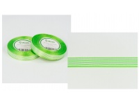 Wstążka satynowa linia ZIELONY JASNY 12 mm x 22,75m - 1 rolka 