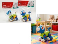 Zabawka do skręcania KOT 14x12x9 cm w folii - MIX KOLOR