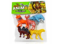 Zabawka, figurka ZWIERZĘTA DZIKIE (1 szt ok. 12 cm) kpl. 6 szt w folii