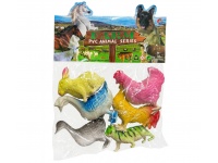 Zabawka, figurka ZWIERZĘTA farma (1 szt ok. 13 cm)  kpl. 6 szt w folii