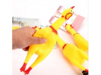 Zabawka gumowa KURCZAK PISZCZĄCY 15 cm