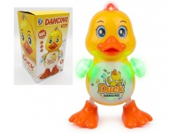 Zabawka interaktywna KACZKA tańcząca i śpiewająca z światłem 20 cm