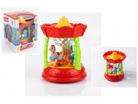 Zabawka interaktywna KARUZELA jeżdząca z światłem i dźwiękiem 18 cm