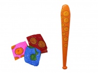 Zabawka MACZUGA W BUŹKI do nadmuchania 100x10 cm - MIX KOLOR