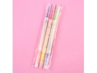 Zakreślacze dwustronne 15 cm 3 szt - 6 kolorów