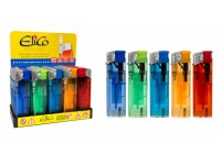 Zapalniczka piezoelektryczna z zaworem do napełnienia (P1823) TRANSPARENTNA - mix kolor -1 szt