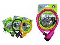 Zapięcie, blokada, kłódka do roweru w osłonie PCV 80 cm 