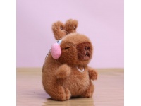 Zawieszka, brelok KAPIBARA ruchome uszy 15x8x8 cm