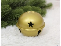 Zawieszka na choinkę DZWONEK 9 cm STARE ZŁOTO (II GATUNEK)