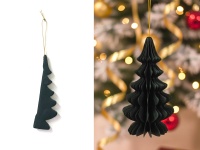 Zawieszka papierowa CHOINKA 15x9 cm ZIELONA