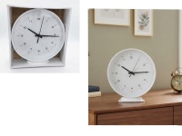 Zegar z podstawką 20 cm BIAŁY