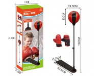 Zestaw bokserski GRUSZKA + RĘKAWICE w kartonie 54x19x9 cm