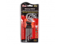 Zestaw kluczy torx kpl 9 szt (6-17 cm) opakowanie 25x11,5 cm 