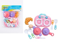 Zestaw kuchenny plastikowy KUCHENNKA + GARNKI 13 el. 28x25 cm w folii