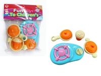 Zestaw kuchenny plastikowy KUCHENNKA + GARNKI 7 el. 22x18 cm w folii