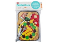 Zestaw kuchenny produkty spożywcze z pizzą na tacy 26x20 cm