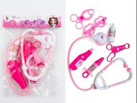 Zestaw LEKARZ 27x19 cm RÓŻOWY 7 el. w folii