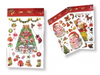 Zestaw naklejek ŚWIĄTECZNYCH 80x50 cm mix wzorów