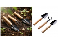 Zestaw narzędzi ogrodniczych MINI  - kpl 3 szt 17 cm