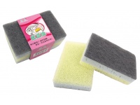 Zmywak, gąbka do czyszczenia naczyń 11x7x3 cm kpl 2 szt YH-031