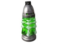 Znicz szklany B-22 choinka zielona białe końce 19 cm - 1 szt