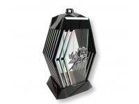 Znicz szklany Lampion VIII LAMEL KAMELEON 37 cm róża srebrna - 1 szt