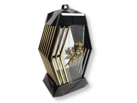 Znicz szklany Lampion VIII LAMEL 37 cm róża złota - 1 szt