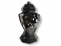 Znicz szklany Lampion XI WAZON MAK 38 cm złoty, srebrny - 1 szt