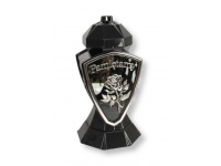 Znicz szklany Lampion XI WAZON RÓŻA PAMIĘTAMY 38 cm srebrny - 1 szt