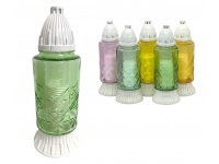 Znicz szklany ZP 279 30 cm PASTEL mix - 1 szt