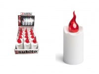 Znicz, wkład diodowy elektryczny świetlik SUBITO S9 - CZERWONY