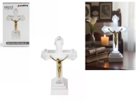 Znicz, wkład KRZYŻ PODŚWIETLANY AS-K1 biały zimny  - 1 szt