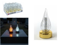 Znicz, wkład wieloledowy SUBITO złota podstawa, płomień SMD biały zimny  - 1 szt